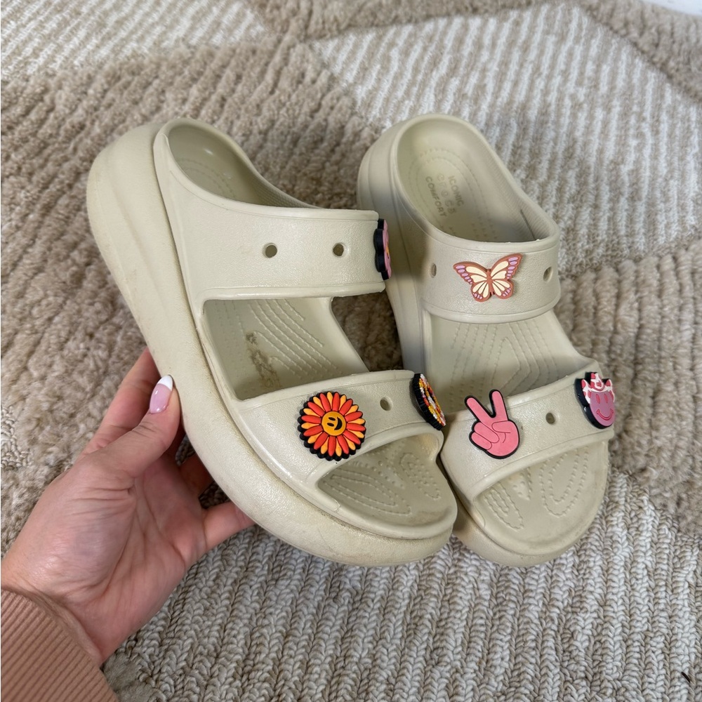 Croc Platform Sandals